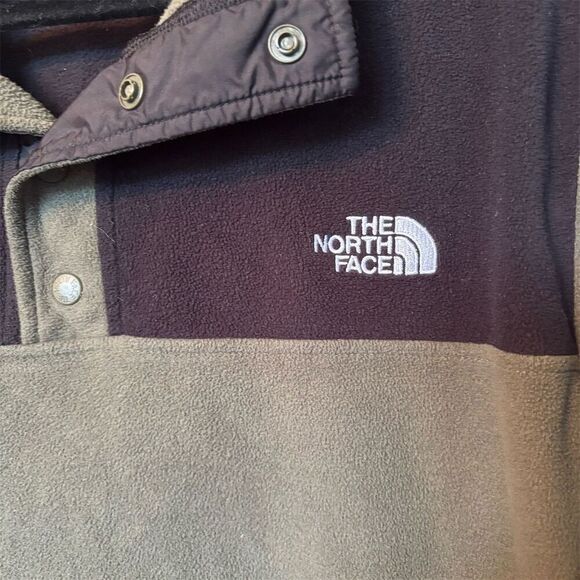 The North Face Men's Snap-Neck Fleece Pullover Green Size L - Picture 8 of 8